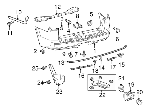 BODY/BUMPER & COMPONENTS - REAR for 2016 Toyota 4Runner #1