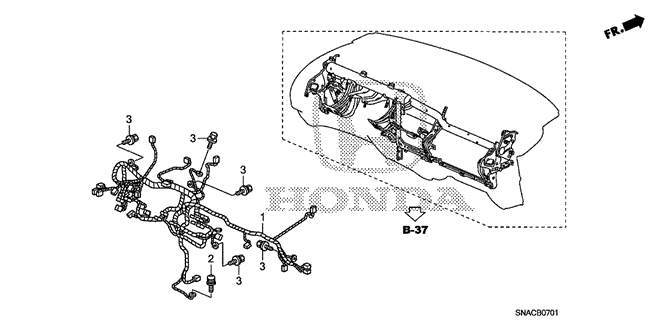 ELECTRICAL / EXHAUST / HEATER / FUEL/WIRE HARNESS (2) for 2010 Honda CIVIC SEDAN #1