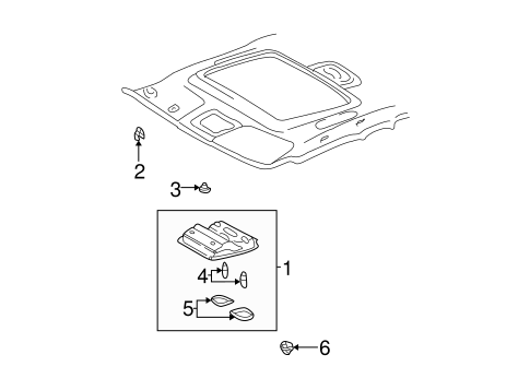 ELECTRICAL/SUNROOF for 2004 Toyota Camry #1
