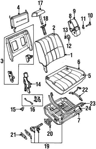 Grand Marquis FRONT SEAT COMPONENTS