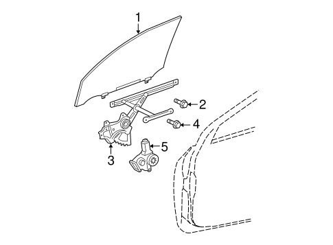 BODY/GLASS - FRONT DOOR for 2012 Toyota RAV4 #1