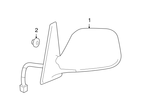 BODY/OUTSIDE MIRRORS for 2005 Scion xB #1