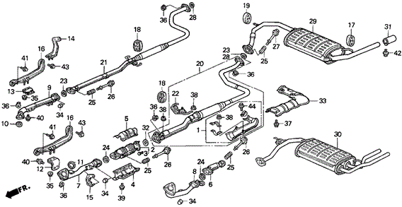 ELECTRICAL / EXHAUST / HEATER / FUEL/EXHAUST SYSTEM for 1989 Honda CIVIC HATCHBACK #1