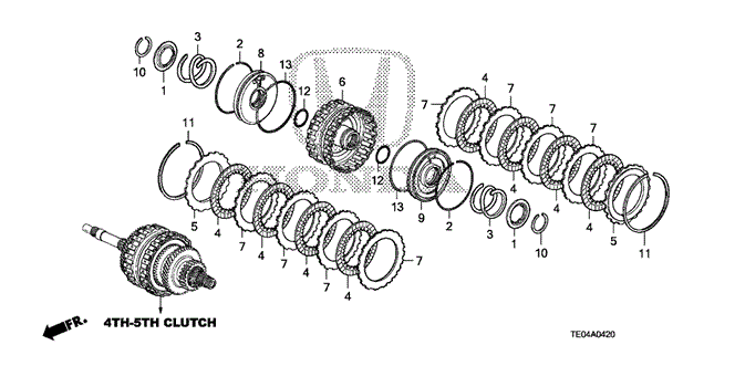 Transmission - Automatic/AT Clutch (4th-5th) (L4) for 2010 Honda ACCORD COUPE #1