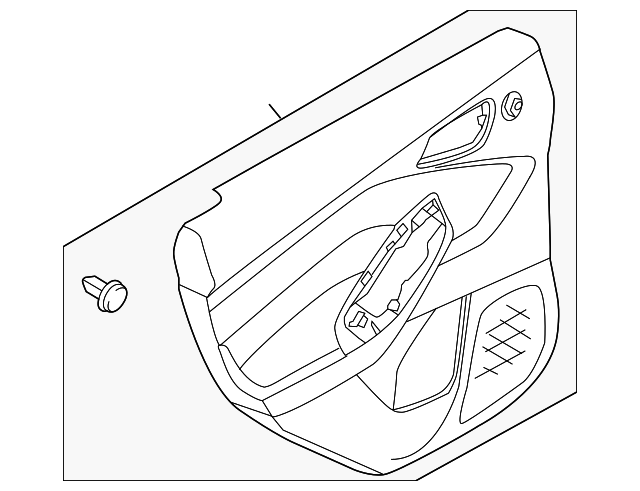 CV6Z-5427406-CB Деталь DOOR TRIM PANEL, RIGHT