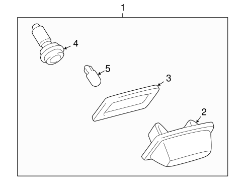 ELECTRICAL/LICENSE LAMPS for 2006 Toyota Matrix #1