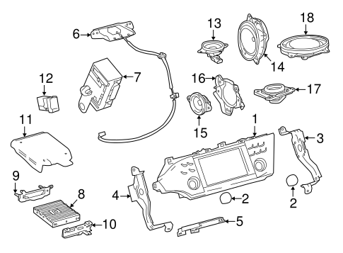 BODY/SOUND SYSTEM for 2014 Toyota Avalon #1