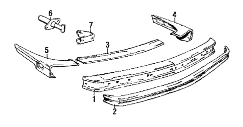 Rear Bumper for 1988 BMW 535is #0