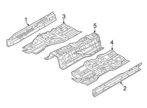 Floor & Rails for 2019 Infiniti Q70 #0