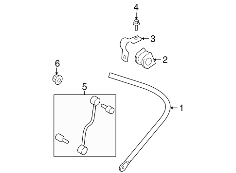 Rear Suspension/Stabilizer Bar & Components for 2008 Ford F-250 Super Duty #1