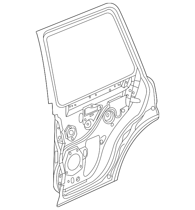 BFA490160 Деталь DOOR SHELL, RIGHT