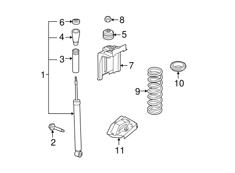 Rear Suspension/Shocks & Components for 2010 Ford Focus #1