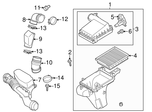 ENGINE/AIR INTAKE for 2014 Toyota Prius #1