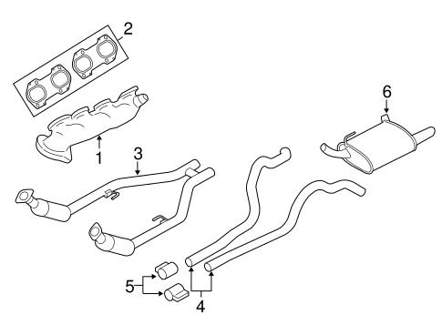 Exhaust System/Exhaust Components for 2006 Ford Mustang #1