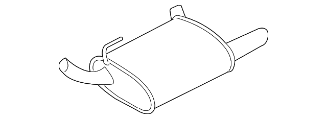 8R3Z-5230-L Деталь MUFFLER, LEFT