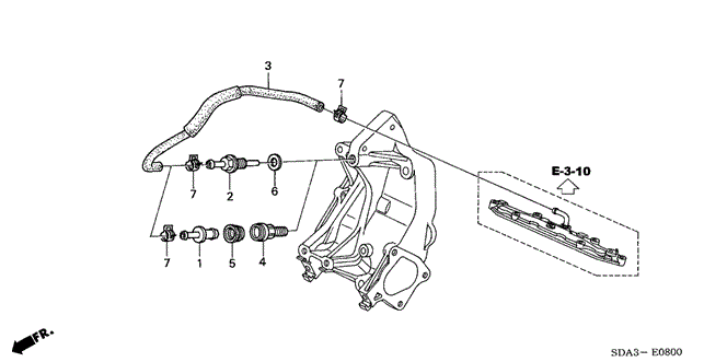 ENGINE/BREATHER TUBE (L4) for 2005 Honda ACCORD SEDAN #1