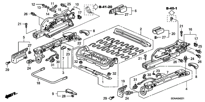 Interior/Bumper/Front Seat Components (R.) (2) for 2007 Honda ACCORD COUPE #1