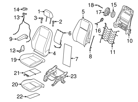 Transit Connect FRONT SEAT COMPONENTS