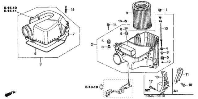 Air Cleaner for 2006 Acura RSX #0