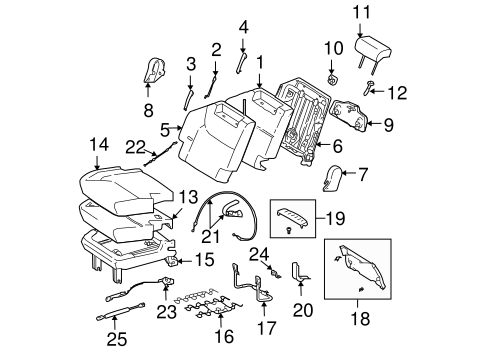 BODY/REAR SEAT COMPONENTS for 2008 Toyota Sienna #6