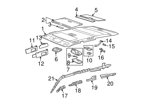 BODY/INTERIOR TRIM - ROOF for 2004 Toyota 4Runner #2