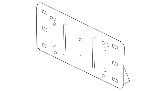 T2H9909 Деталь LICENSE BRACKET