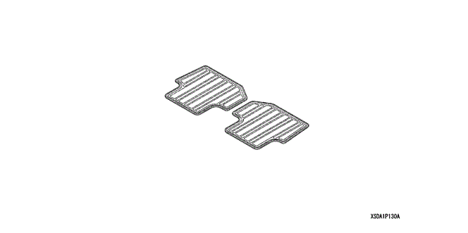 ACCESSORIES/ALL SEASON MAT (RR.) for 2003 Honda ACCORD SEDAN #1