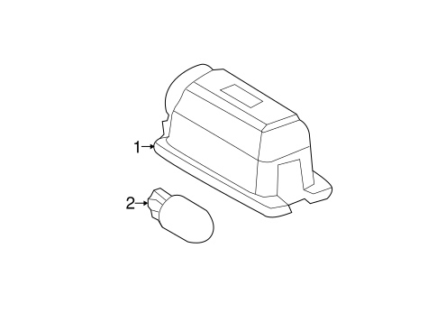 Police Interceptor Utility LICENSE LAMPS