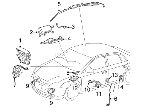 ELECTRICAL/AIR BAG COMPONENTS for 2007 Toyota Avalon #1