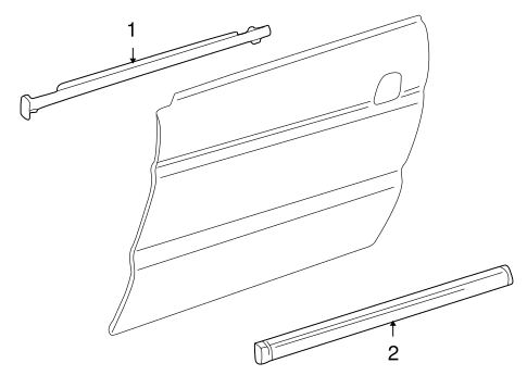 Discovery EXTERIOR TRIM - FRONT DOOR