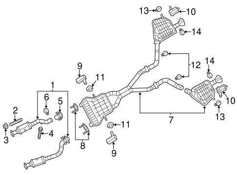 Grand Cherokee EXHAUST COMPONENTS
