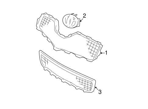 BODY/GRILLE & COMPONENTS for 2009 Toyota Yaris #1
