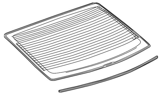 23467667 Деталь BACK GLASS