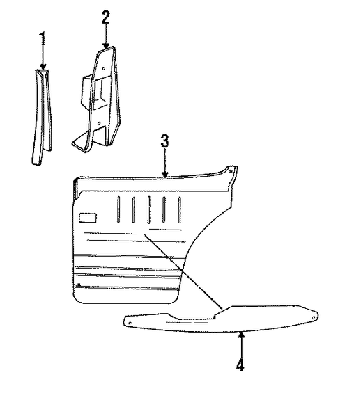 900 INTERIOR TRIM - REAR DOOR
