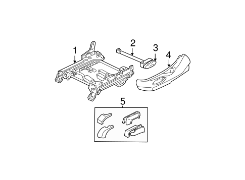 Body/Tracks & Components for 2000 Ford Taurus #1