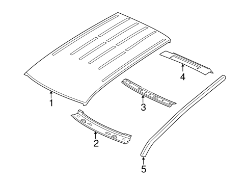 Grand Cherokee EXTERIOR TRIM - ROOF