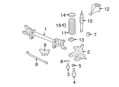 Front Suspension/Suspension Components for 2005 Ford F-350 Super Duty #4