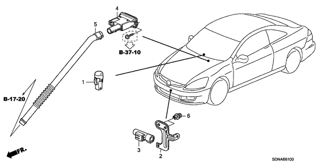Body/Air Conditioning/A/C Sensor for 2007 Honda ACCORD COUPE #1