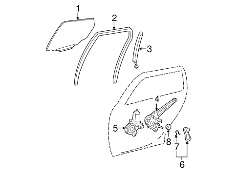 BODY/REAR DOOR for 2004 Toyota Matrix #2