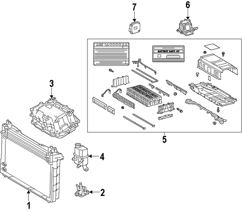 HYBRID COMPONENTS/BATTERY for 2012 Toyota Prius #1