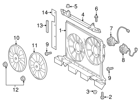 COOLING SYSTEM/COOLING FAN for 2016 Scion tC #1