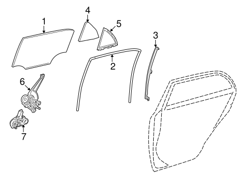 BODY/REAR DOOR for 2014 Toyota Corolla #1