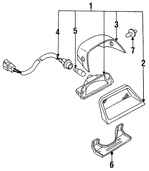 High Mount Lamps for 1992 Mazda 929 #0