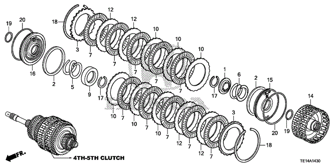 Transmission - Automatic/AT Clutch (4th-5th) (V6) for 2012 Honda ACCORD COUPE #1