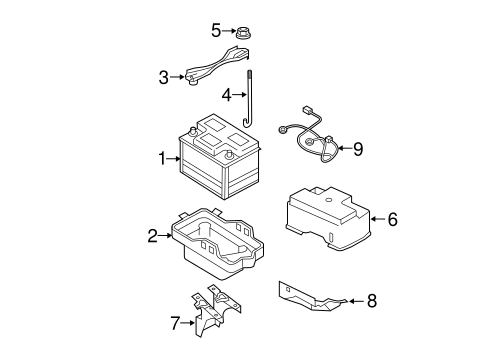 Electrical/Battery for 2009 Ford Escape #1