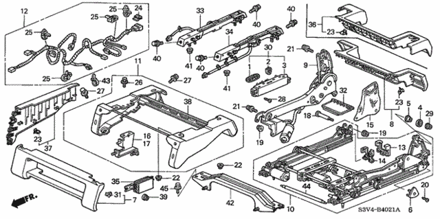 Front Seat Components (R.) (Power) for 2001 Acura MDX #0