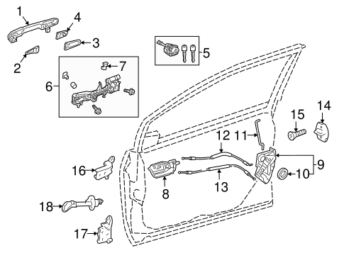 BODY/LOCK & HARDWARE for 2016 Toyota Prius #1