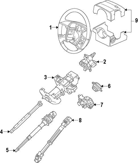 Steering/Steering Column for 2011 Ford Expedition #1
