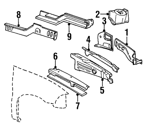 Structural Components & Rails for 2000 Ford Windstar #0