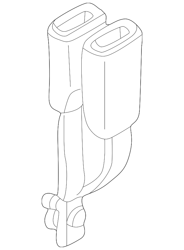 3L2Z-7860045-AAD Деталь CENTER SEAT BELT, LEFT